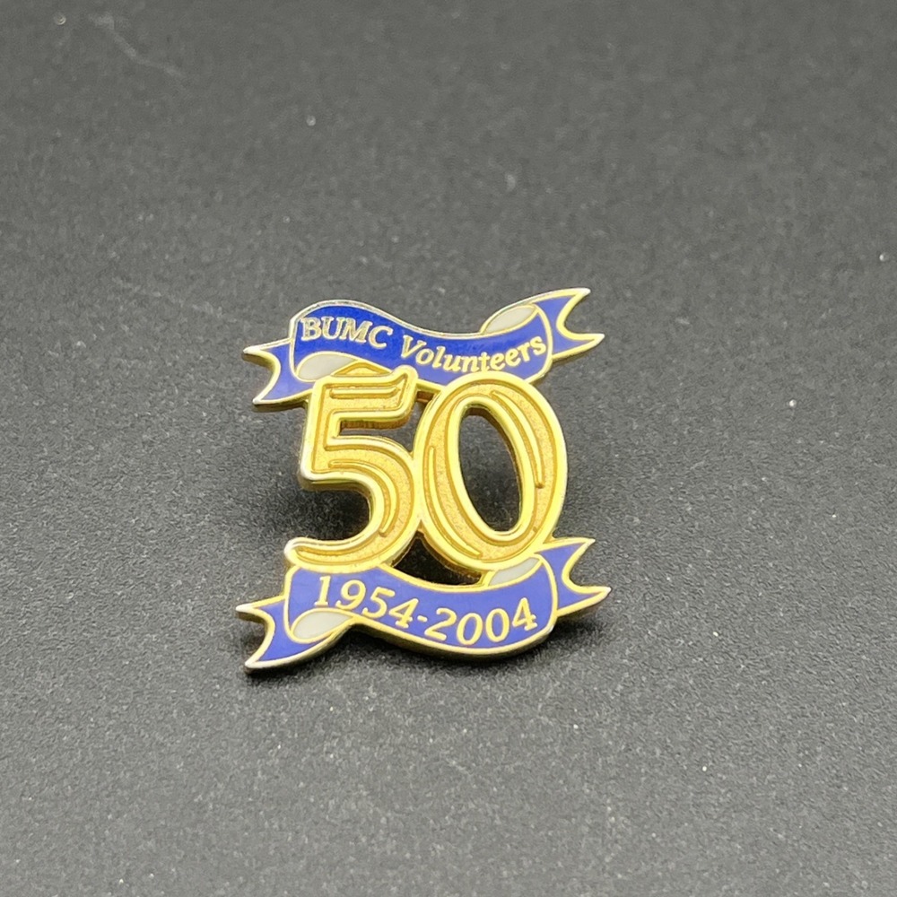 BUMC Volunteers 50 Years 1954-2004 Lapel Hat Pin
